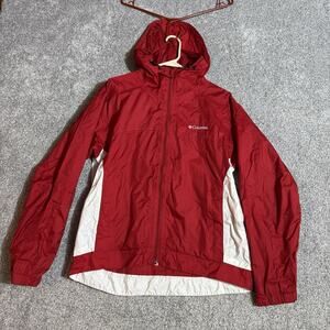 Columbia Windbreaker Jacket Womens Large Gorpcore Outdoor Waterproof Y2K Vintage